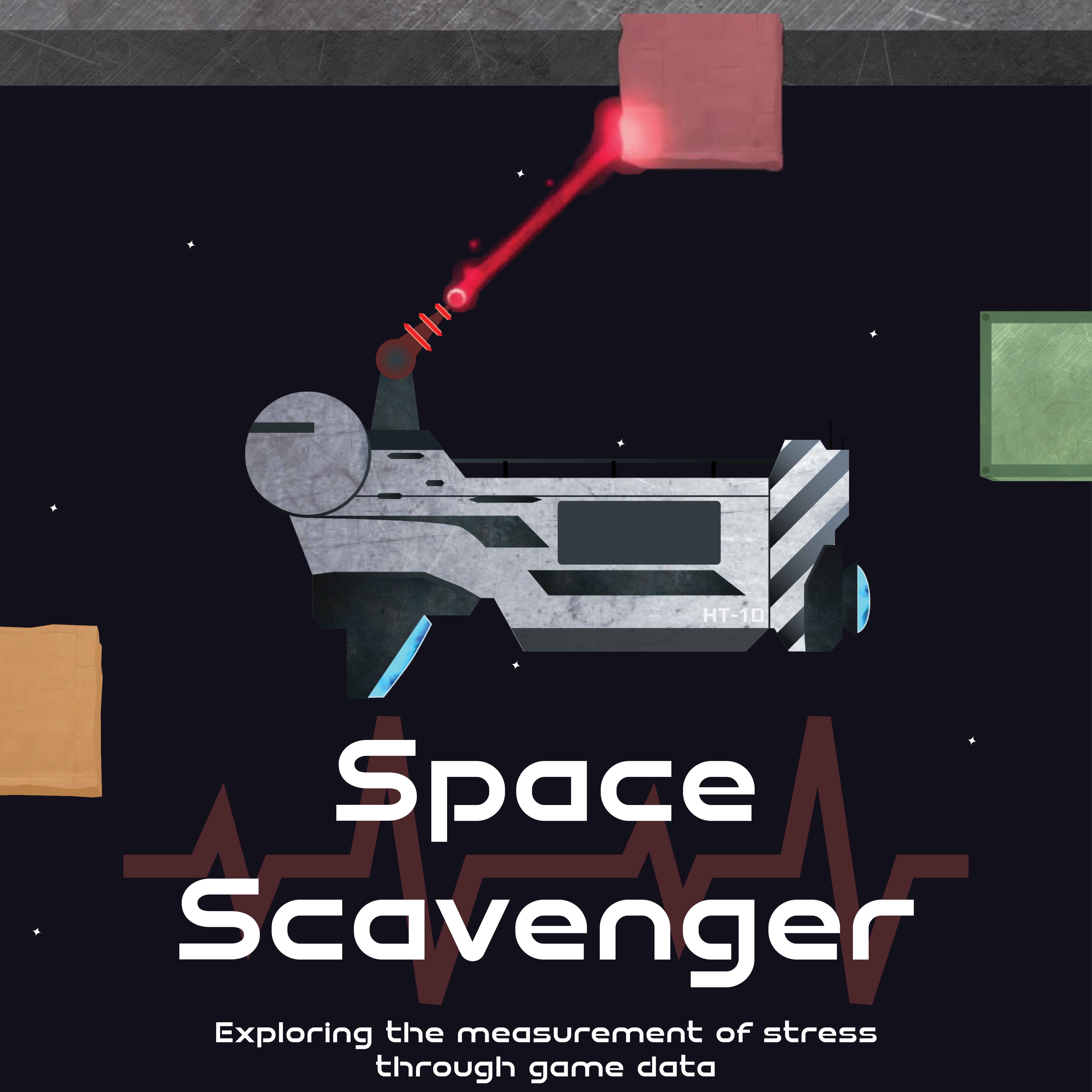 Space scavenger is a space themed game where you scavenge materials from another 
          spaceship to upgrade your own spaceship. The goal of the game is to gather material delivered in crates while avoiding damage to your ship. The game 
          incorporates. The game combines two psychological tasks in one game, aiming to improve engagement and time efficiency in stress measurement.
          <br><br>
          <a href='/space_scavenger.php'>Play the game!</a>